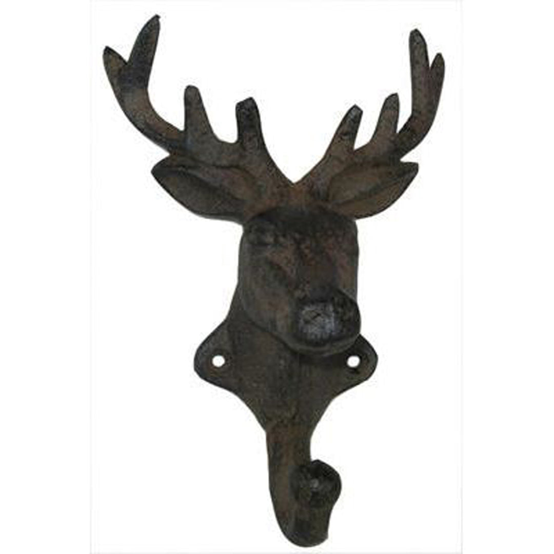 Hook - Deer head rust brown