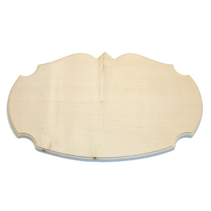 Wooden board curved edge approx. 40 x 22 cm