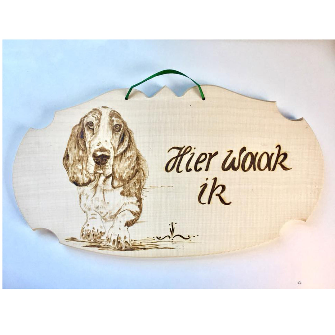 Wooden board curved edge approx. 40 x 22 cm