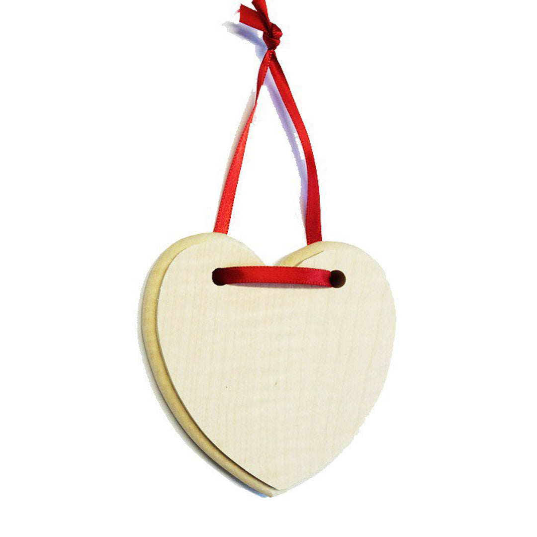 wooden heart mini approx. 9 x 9 cm