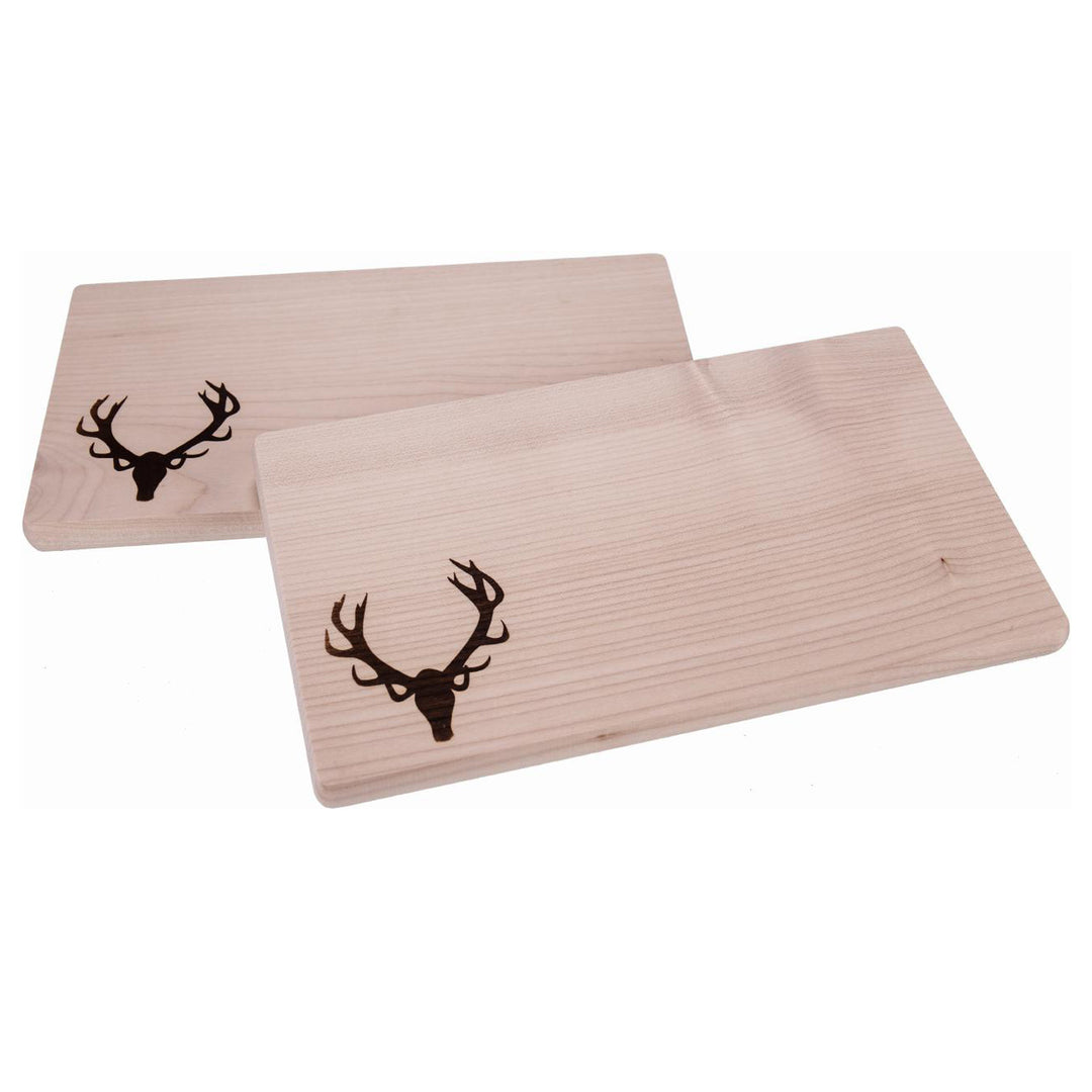 Cutting board on FSC® maple wood approx. 26 x 15 x 1.5 cm - antler