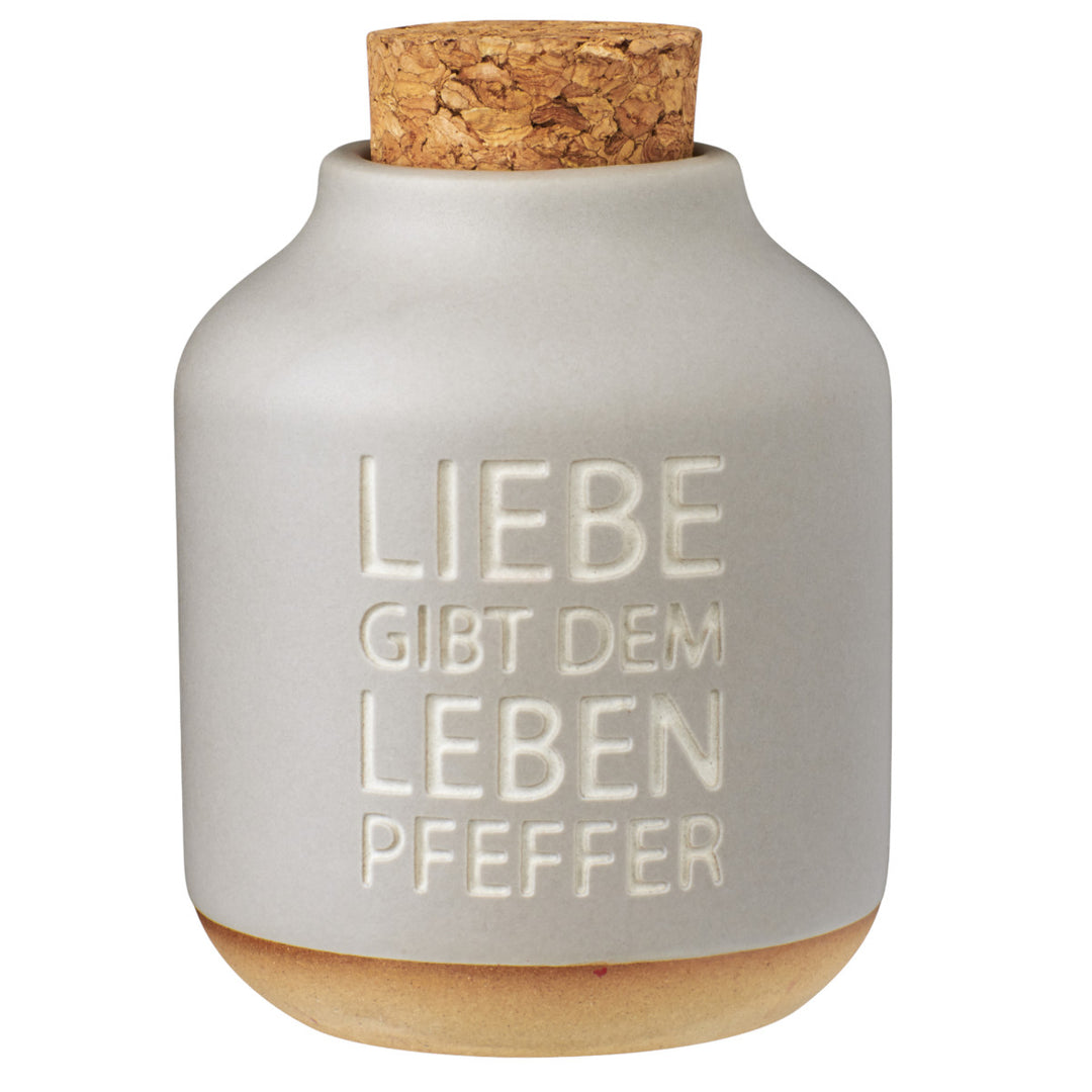 Gewürzflaschen "Liebe gibt dem Leben Pfeffer"