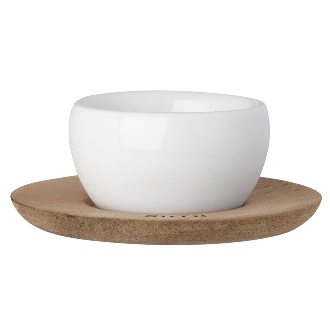 Eierbecher mit Unterteller "GUTN"