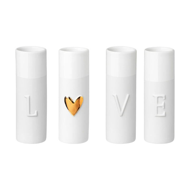 Love Minivasen Set 4 Stk