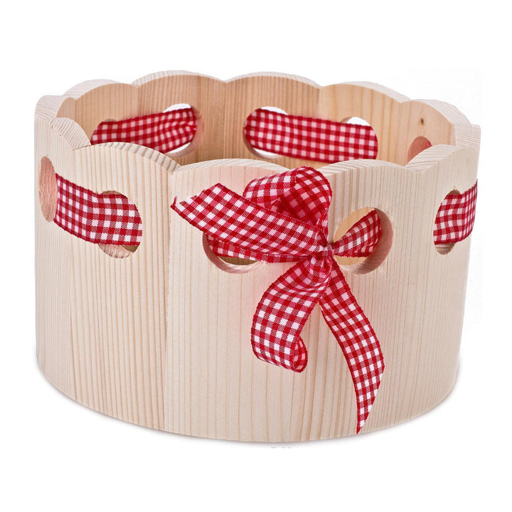 Bread basket wood natural round approx. 21.5 cm