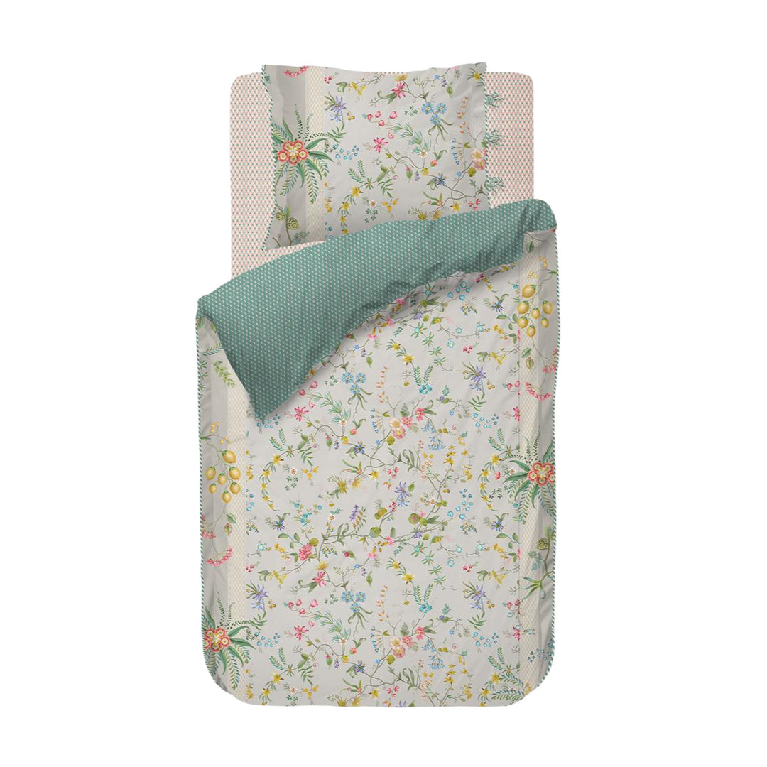 Bettbezug Petites Fleurs Khaki 140x200 cm