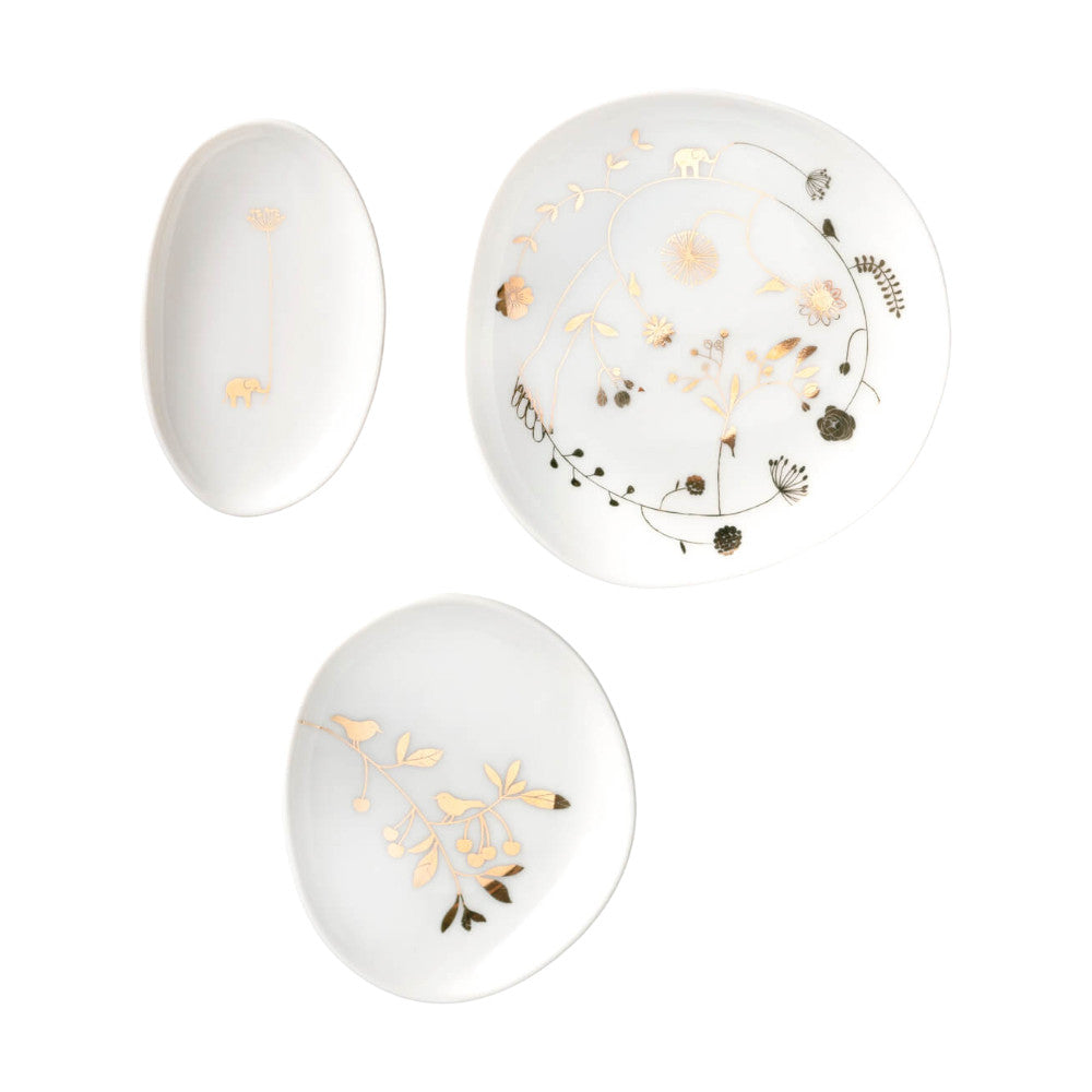 Wunderland Schalenset Garten gold