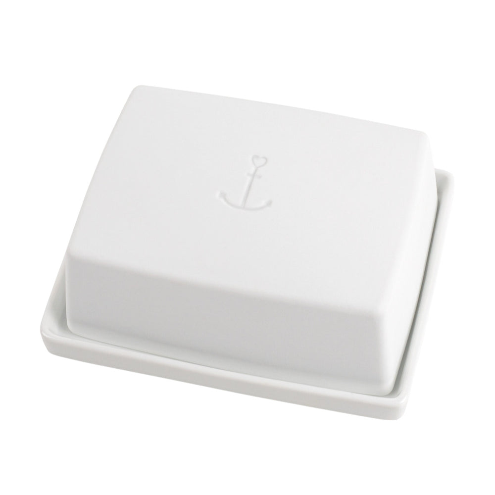 Meeresrauschen 1/4 Butterdose Anker