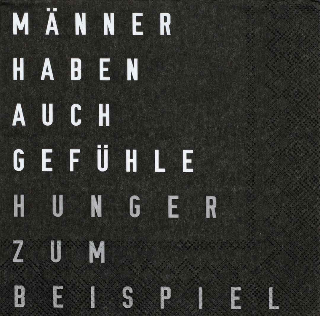 Serviette "Männer haben auch Gefühle"