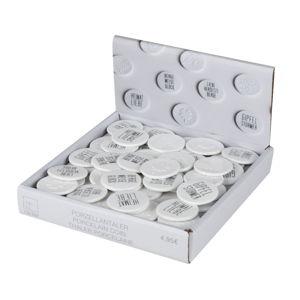 Bergluft Porzellantaler (4 Designs)