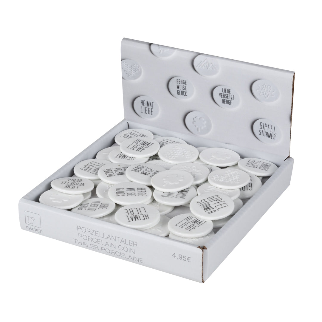 Bergluft Porzellantaler (4 Designs)