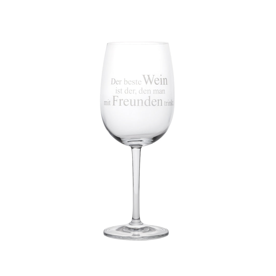 Weinglas "Der Beste Wein ist der"