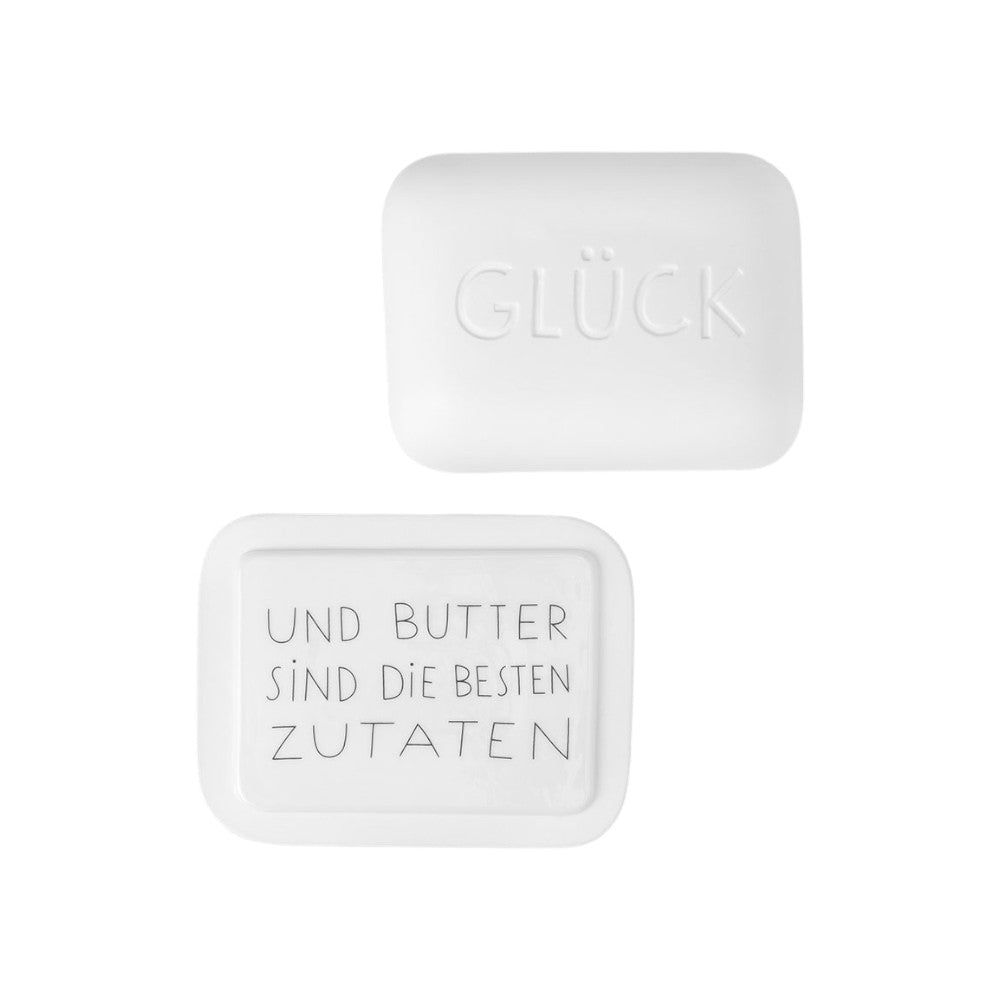 Guten Morgen Butterdose "Glück"