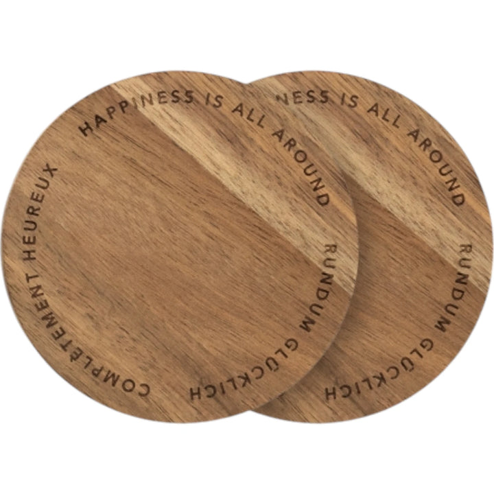 Untersetzer 2er Set "Happiness is all around"