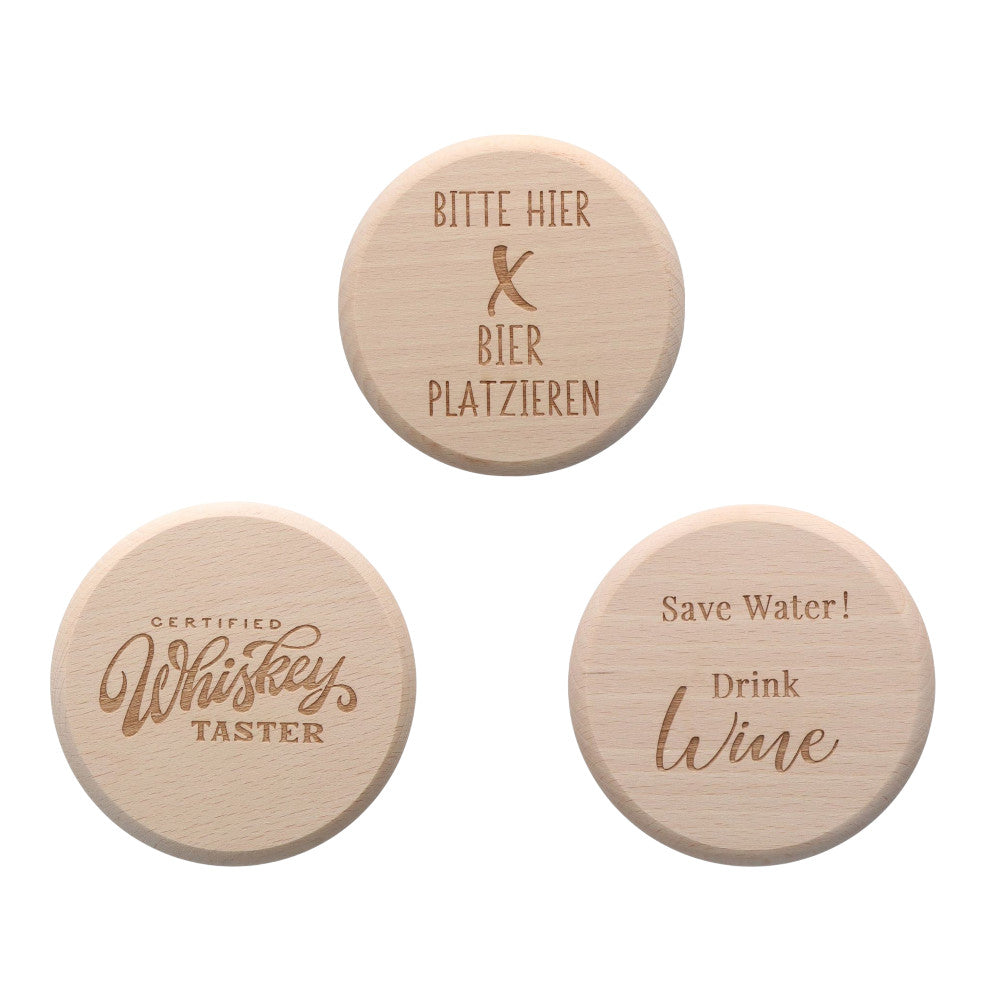 Untersetzer aus Buchenholz