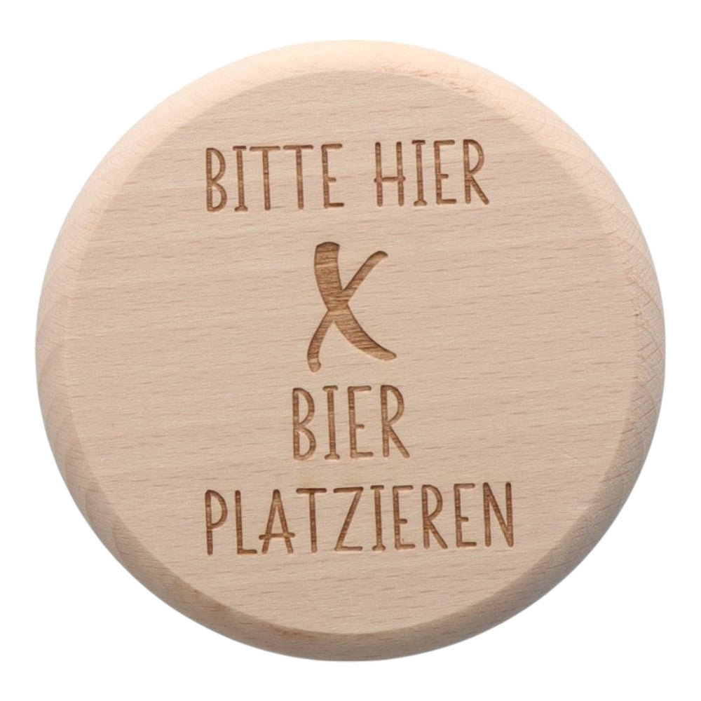 Bieruntersetzer aus Buchenholz