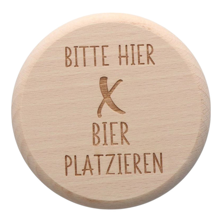 Bieruntersetzer aus Buchenholz