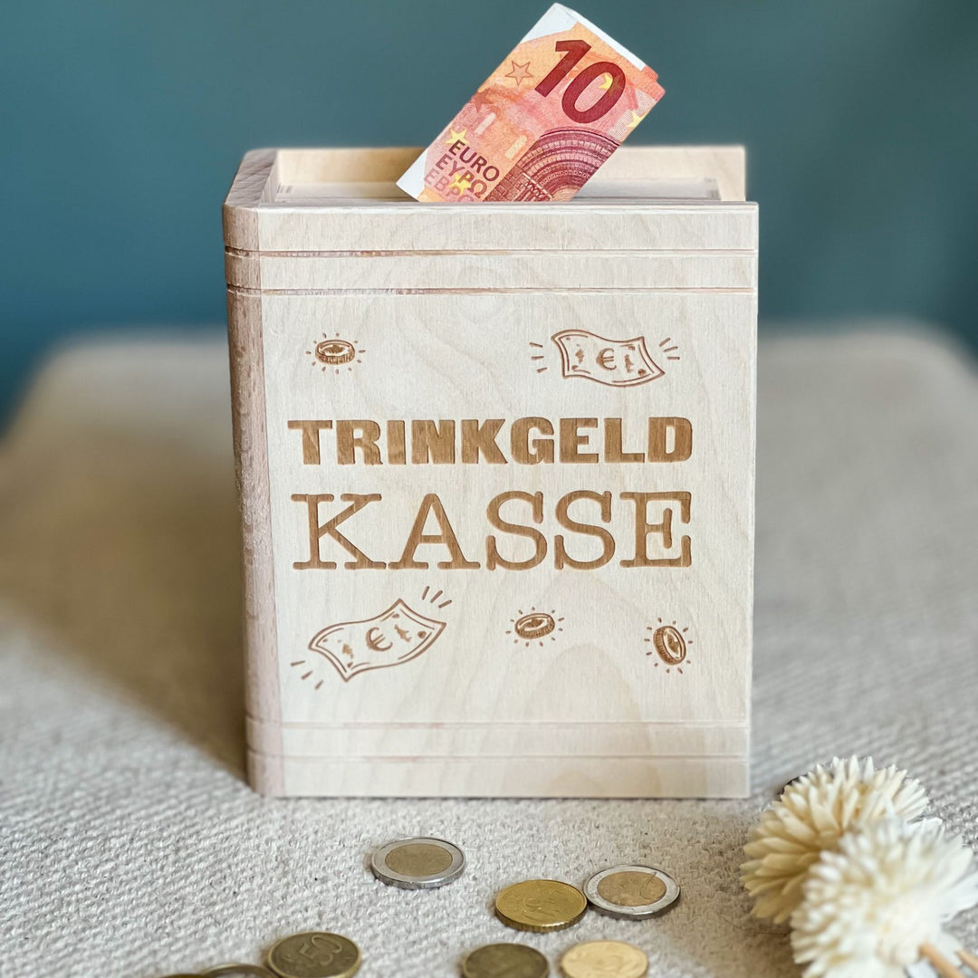 Spardose Buch "Trinkgeldkassa"