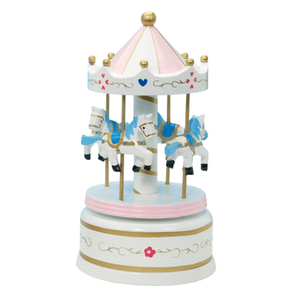 wooden carousel - white