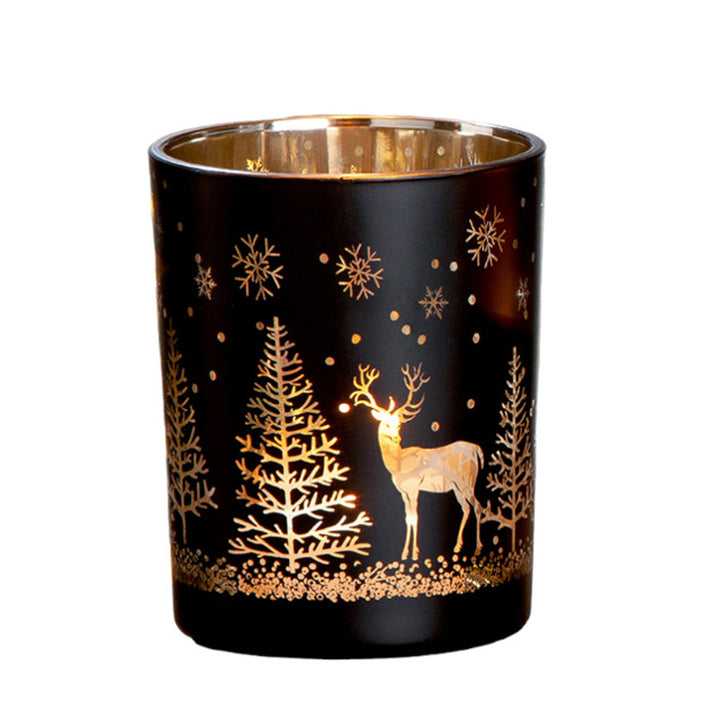 Glas Windlicht 'Waldesruh'