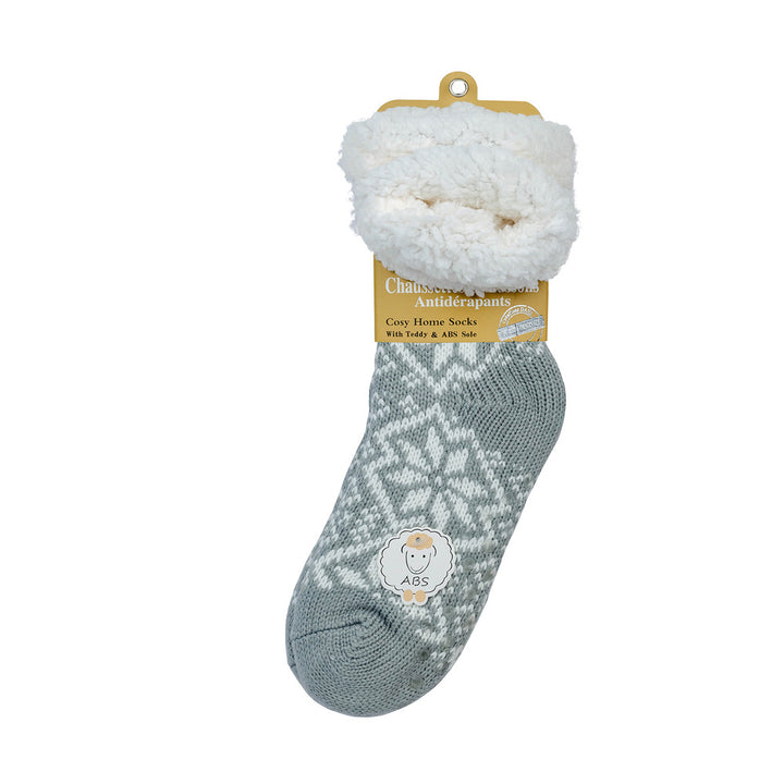 ABS hut socks cuddly soft "Snowflake"