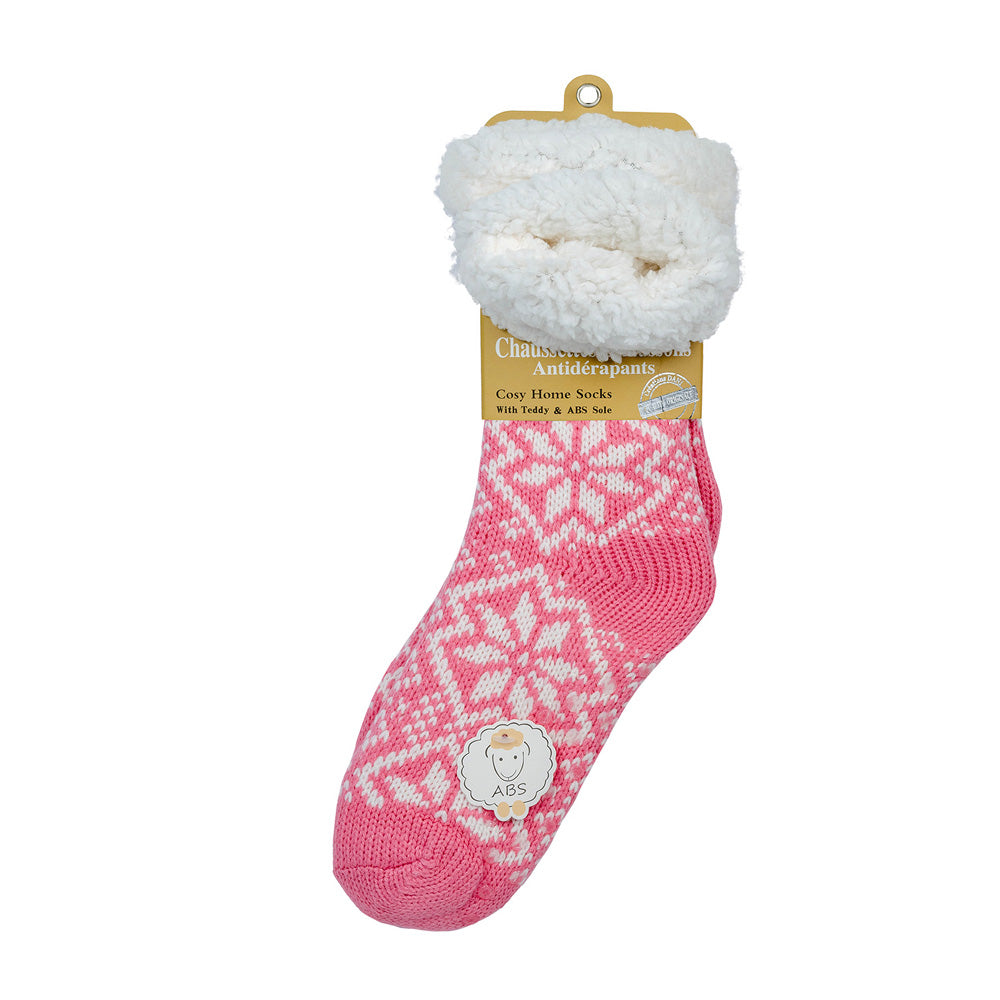 ABS hut socks cuddly soft "Snowflake"