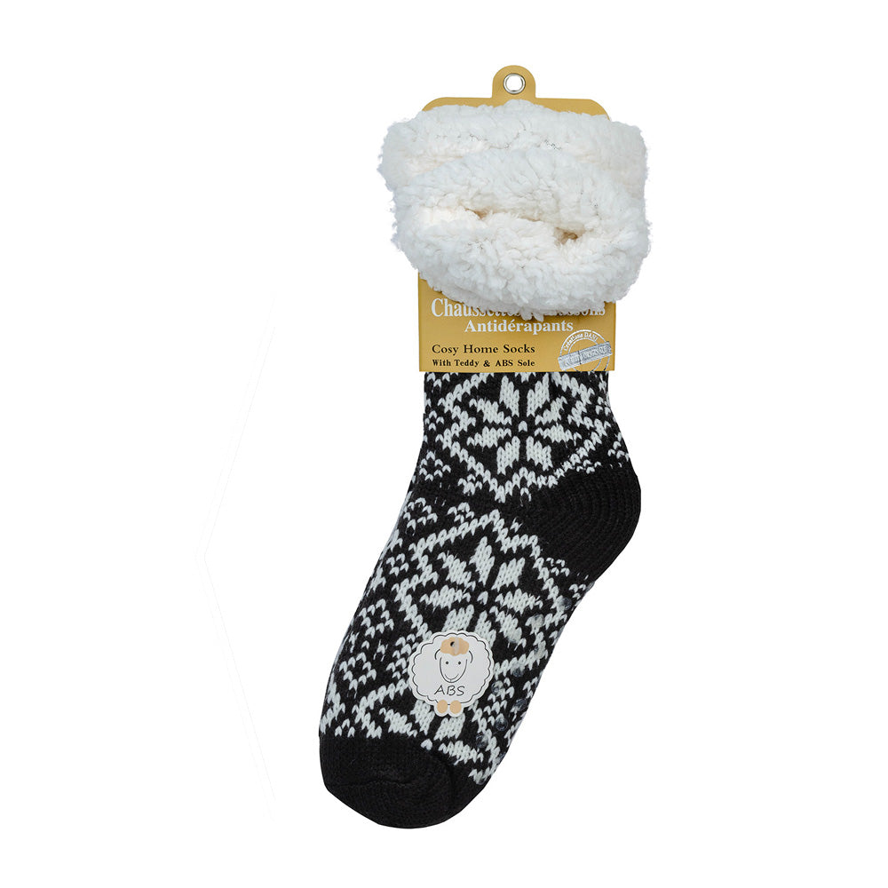 ABS hut socks cuddly soft "Snowflake"