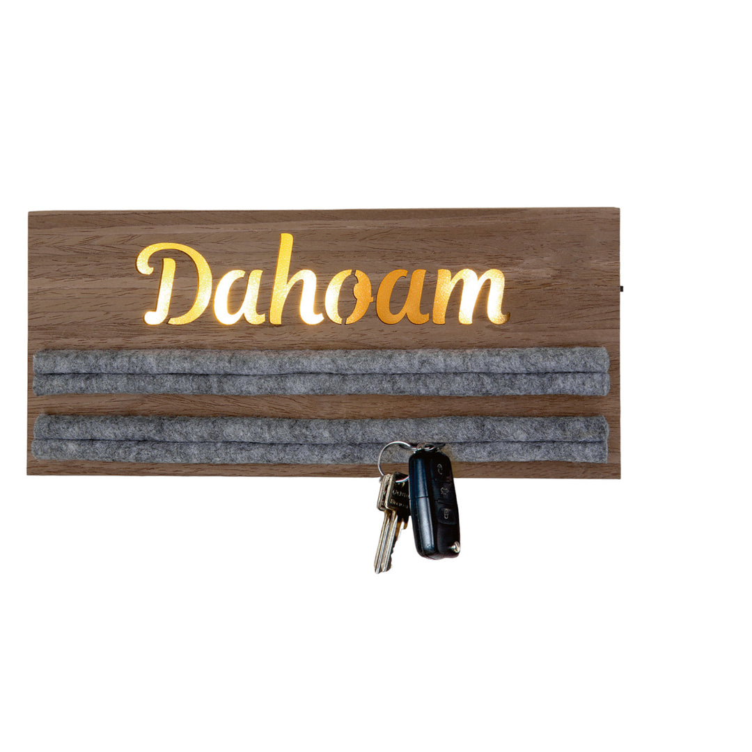 MDF LED Schlüsselbrett Dahoam