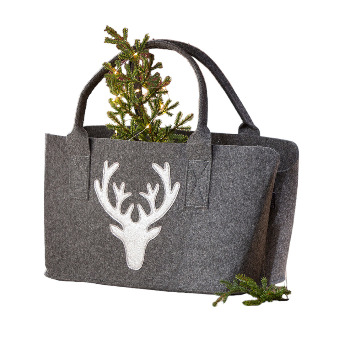Felt Bag Deer Glitter