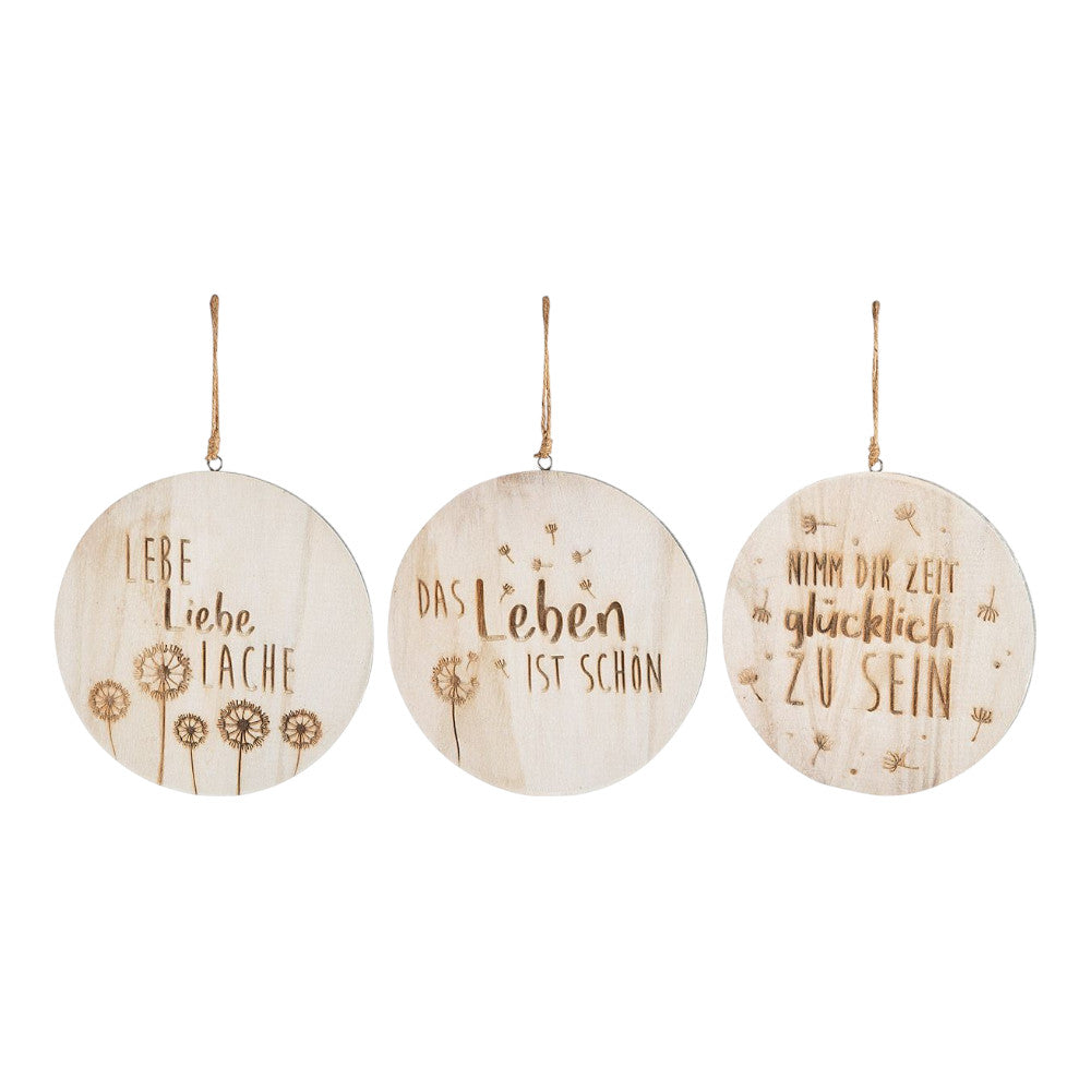 Wandhänger "Lebe Liebe Lache"