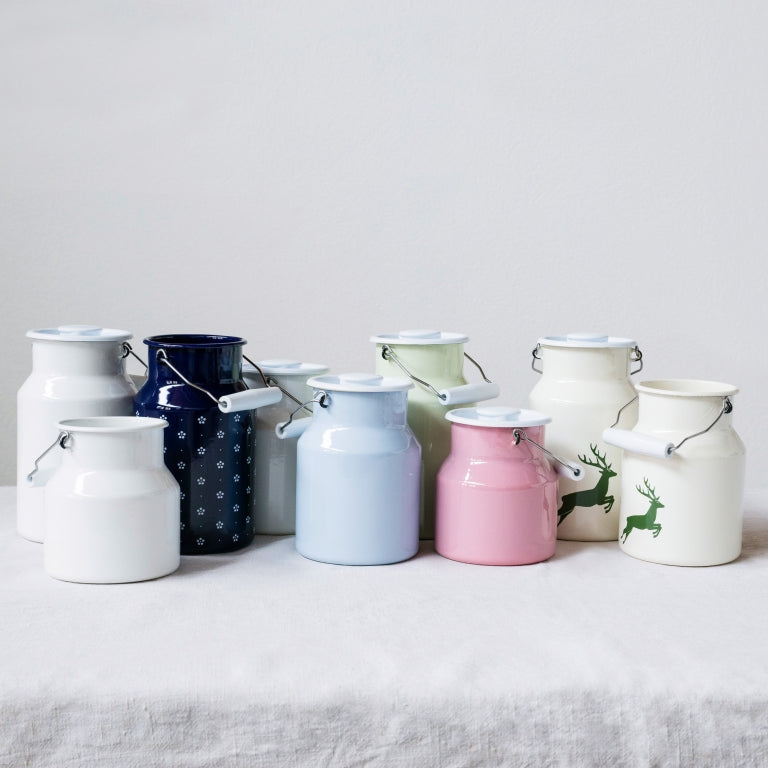 Riess Emaille Milchkanne