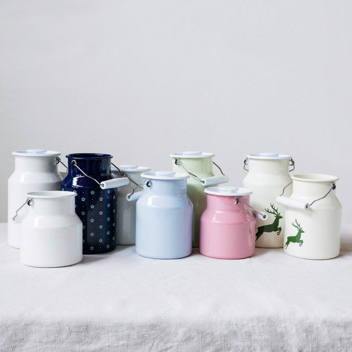 Riess Emaille Milchkanne