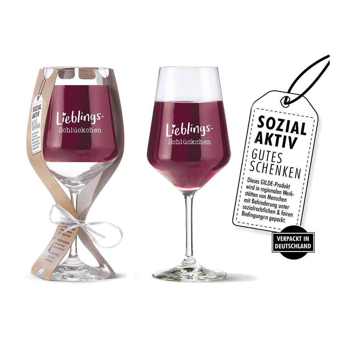 wine glass "Favorite sip"