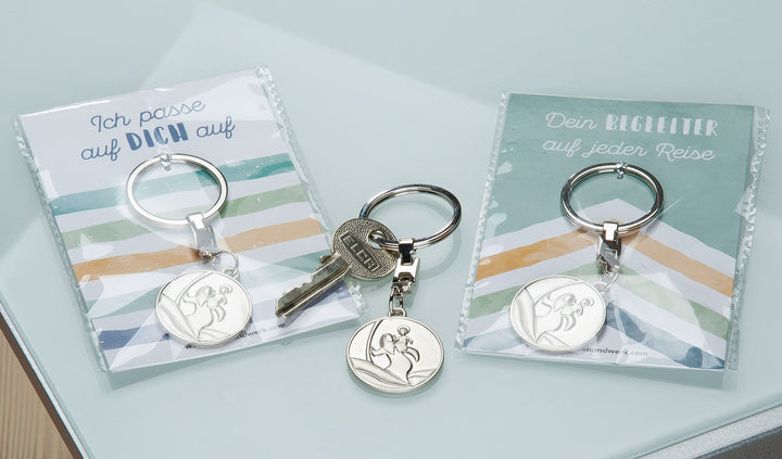 Metall Schlüsselanhänger „Christophorus“ - einzeln