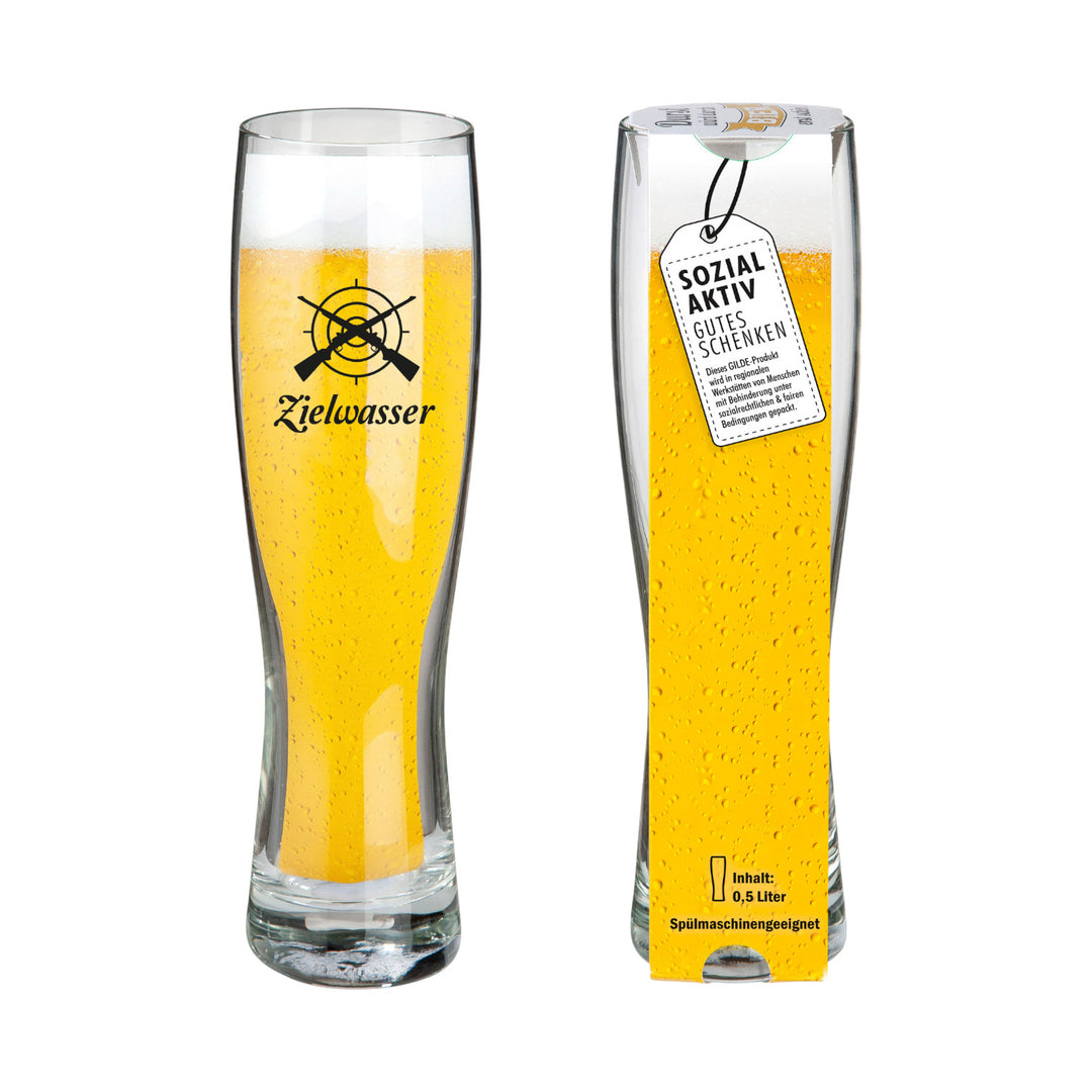 Weizenbierglas "Zielwasser"
