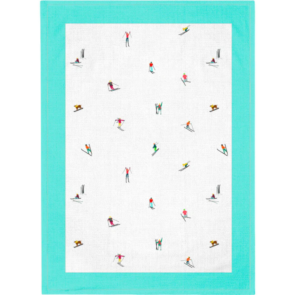 Geschirrtuch "Mini-Skifahrer"