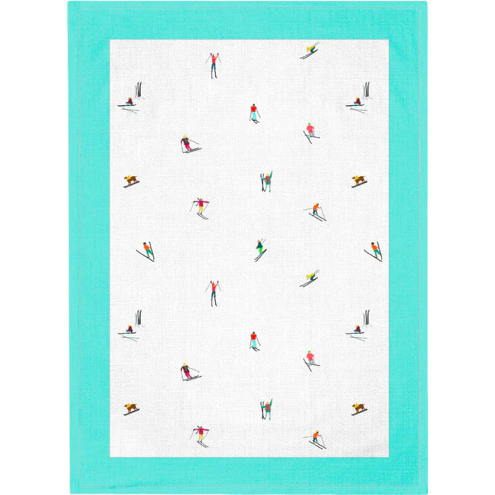 Geschirrtuch "Mini-Skifahrer"