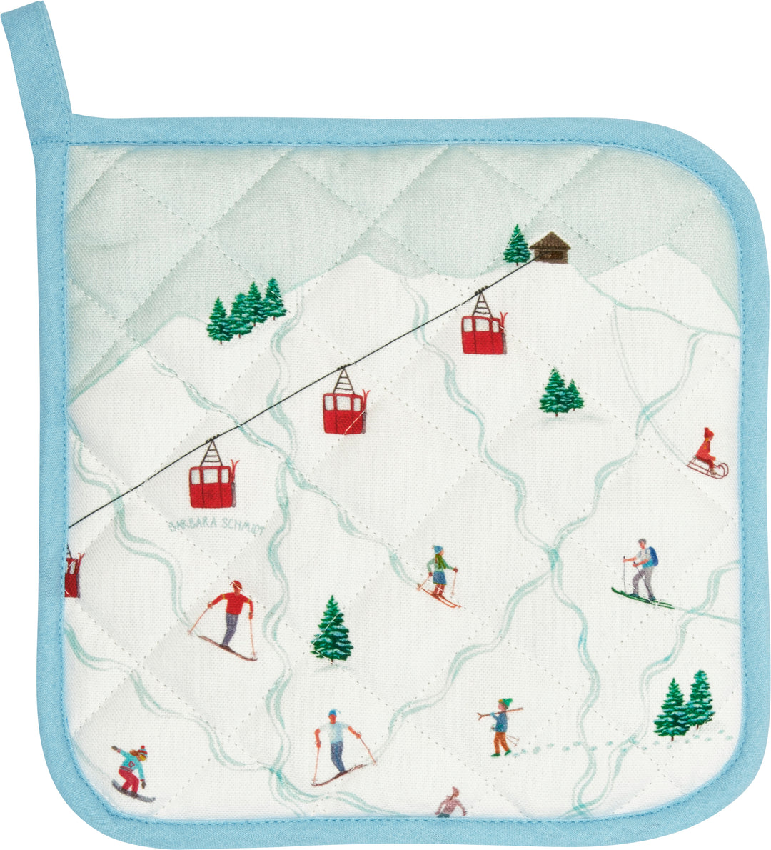 Topflappen "Skipiste"