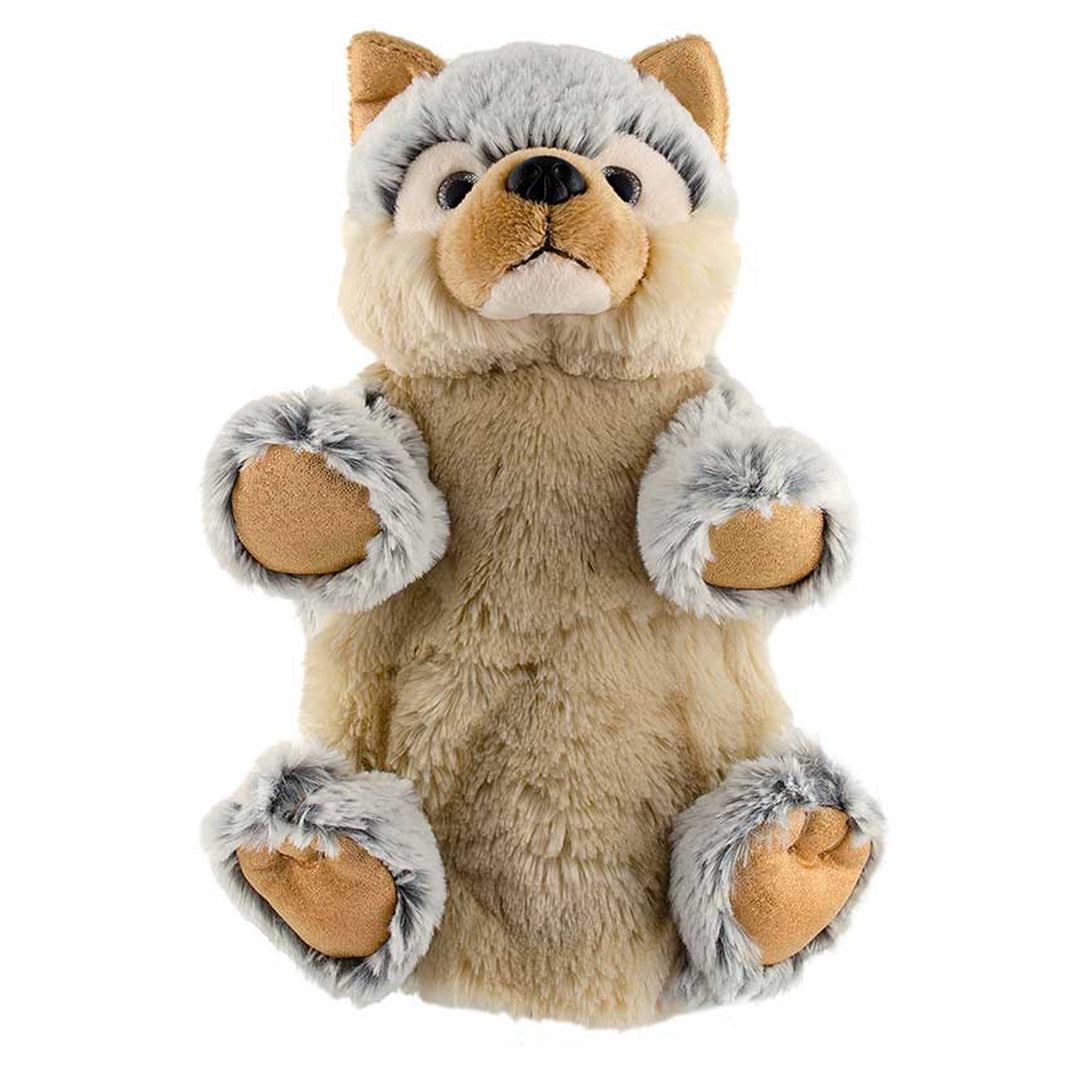 plush hand puppet wolf