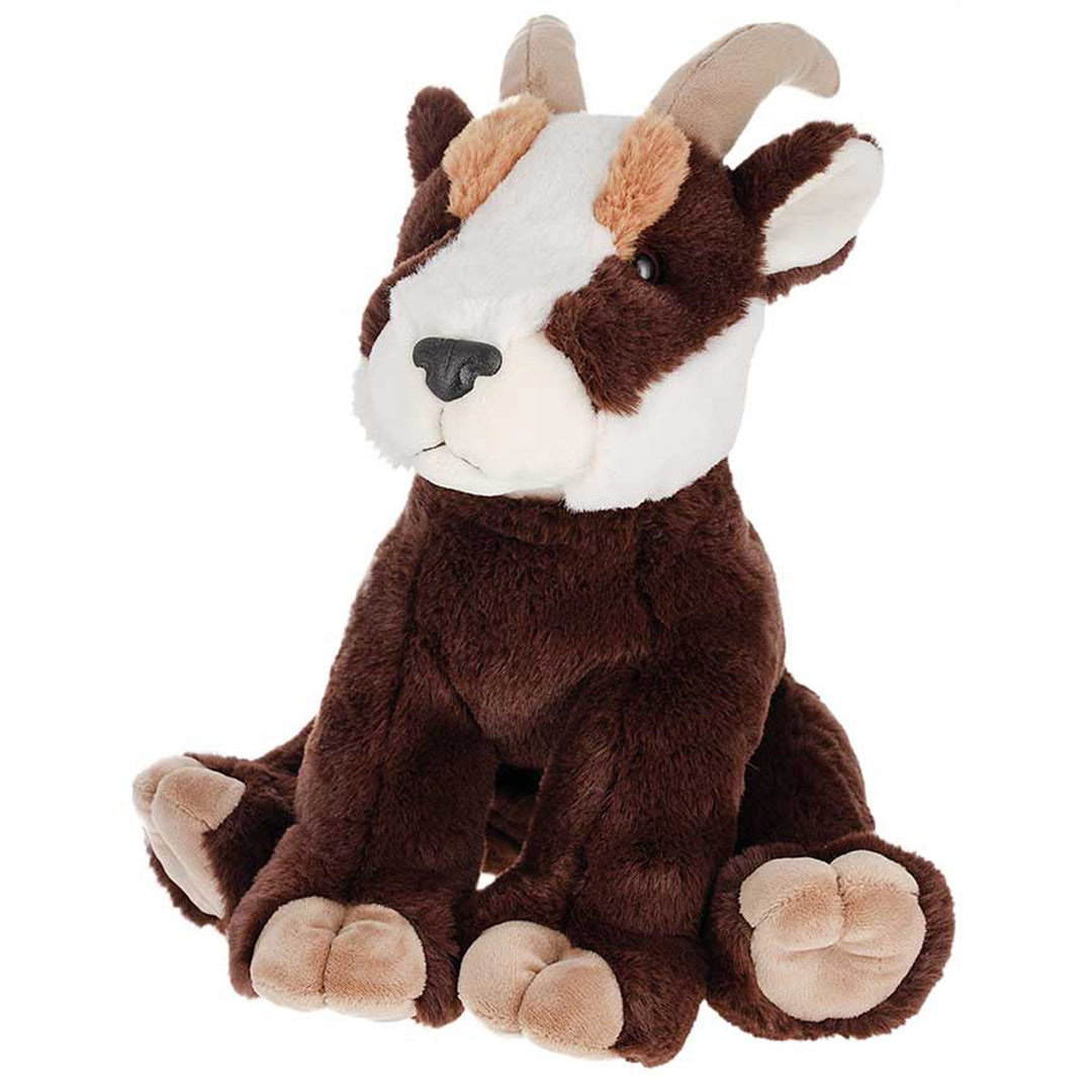 Plush stuffed animal chamois dark brown