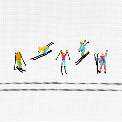 Geschirrtuch "Skifahrer"