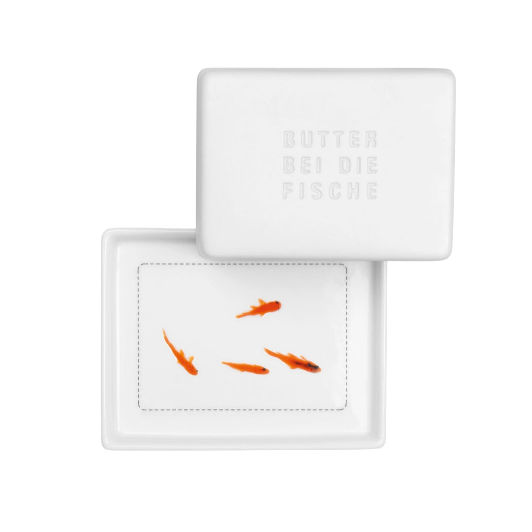 Butterdose "Butter bei die Fische"
