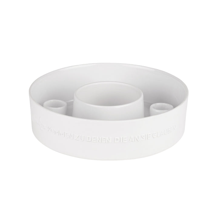 Porzellan-Kranz Stabkerzen "Wunder kommen"