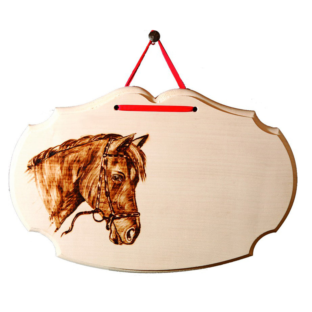 wooden board curved edge approx. 30 x 20 cm