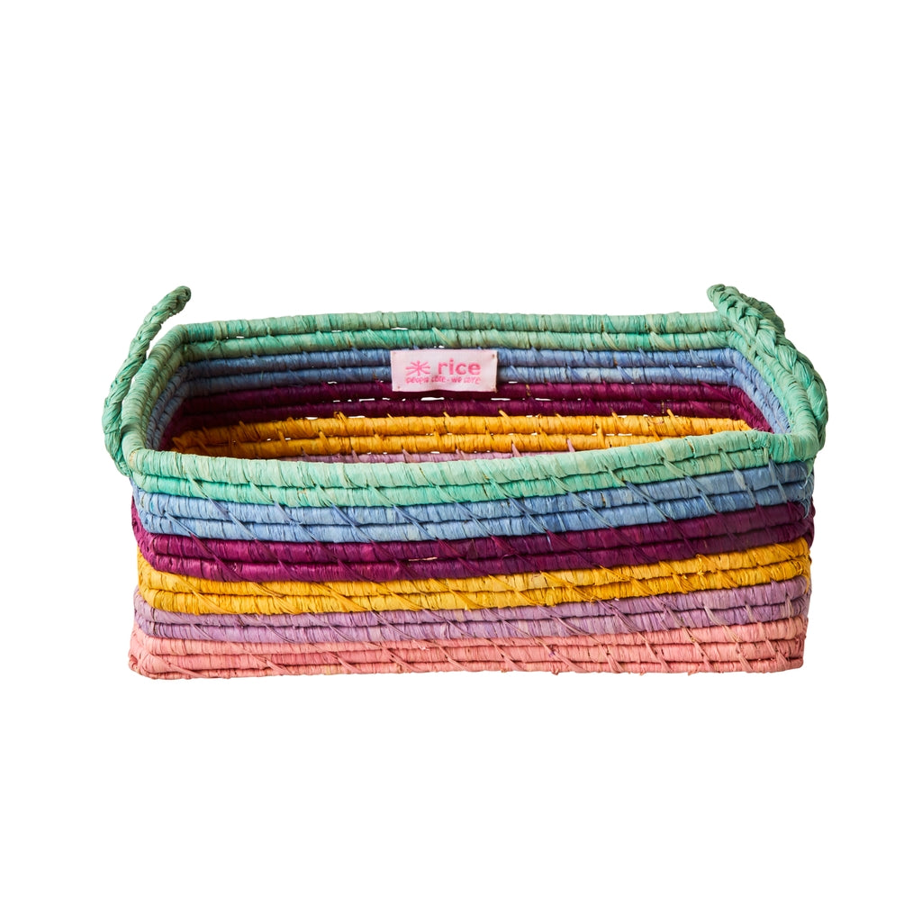 Bastkorb mit Streifen Größe M