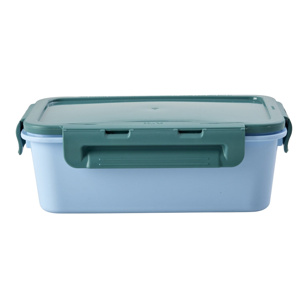 Lunchbox mit 3 Einsätzen in Grün und Hellblau