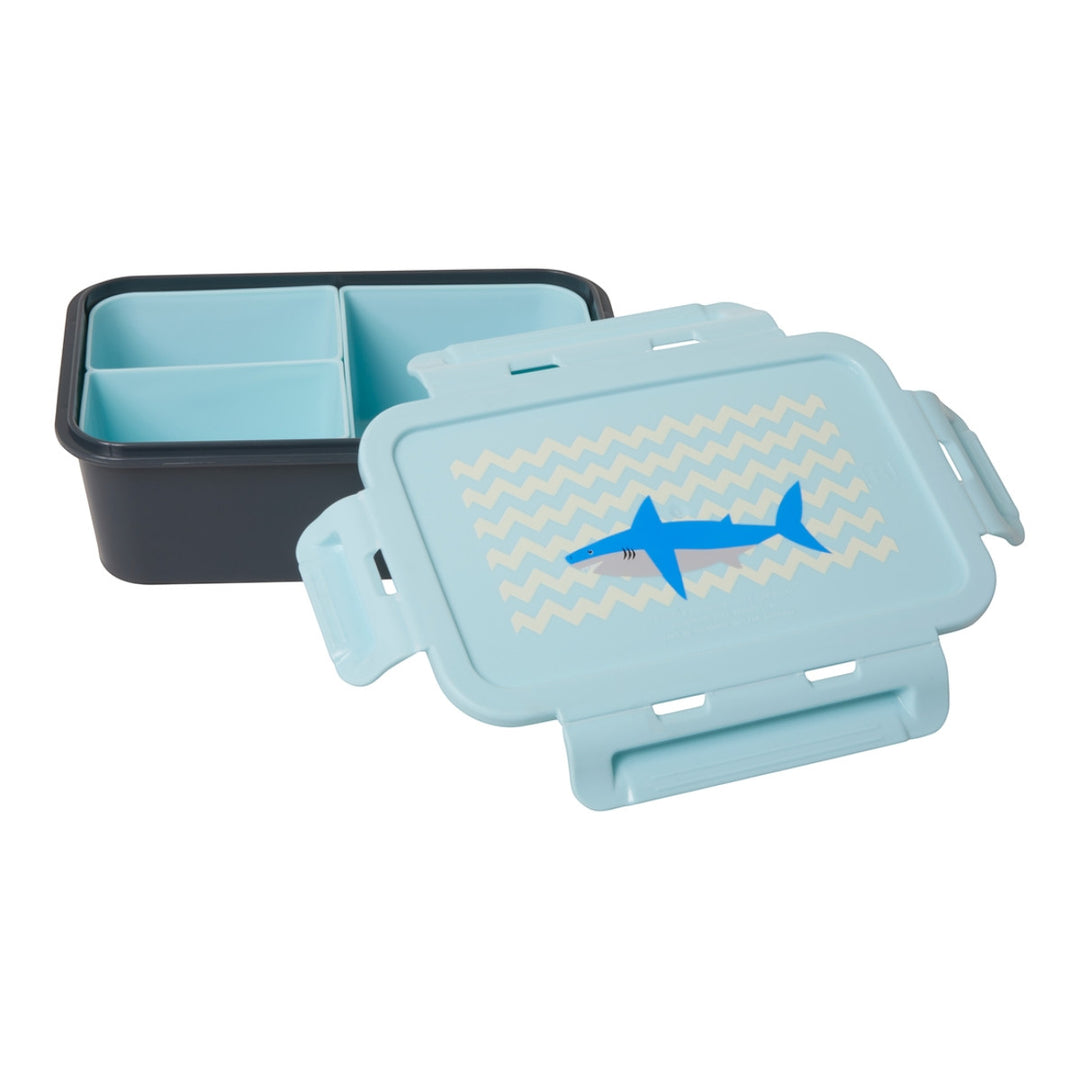 Lunchbox mit 3 Einsätzen – Hai-Print