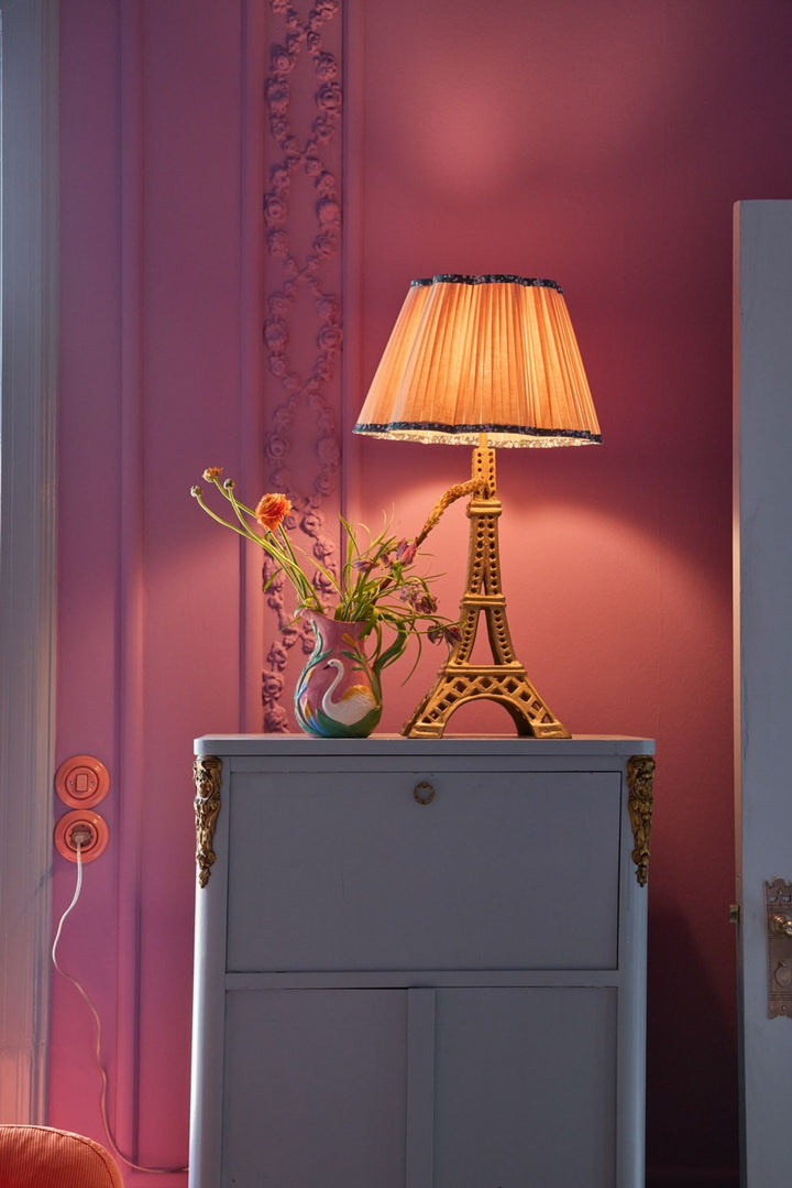 Keramikvase mit Schwan in Koralle – 1,4 l