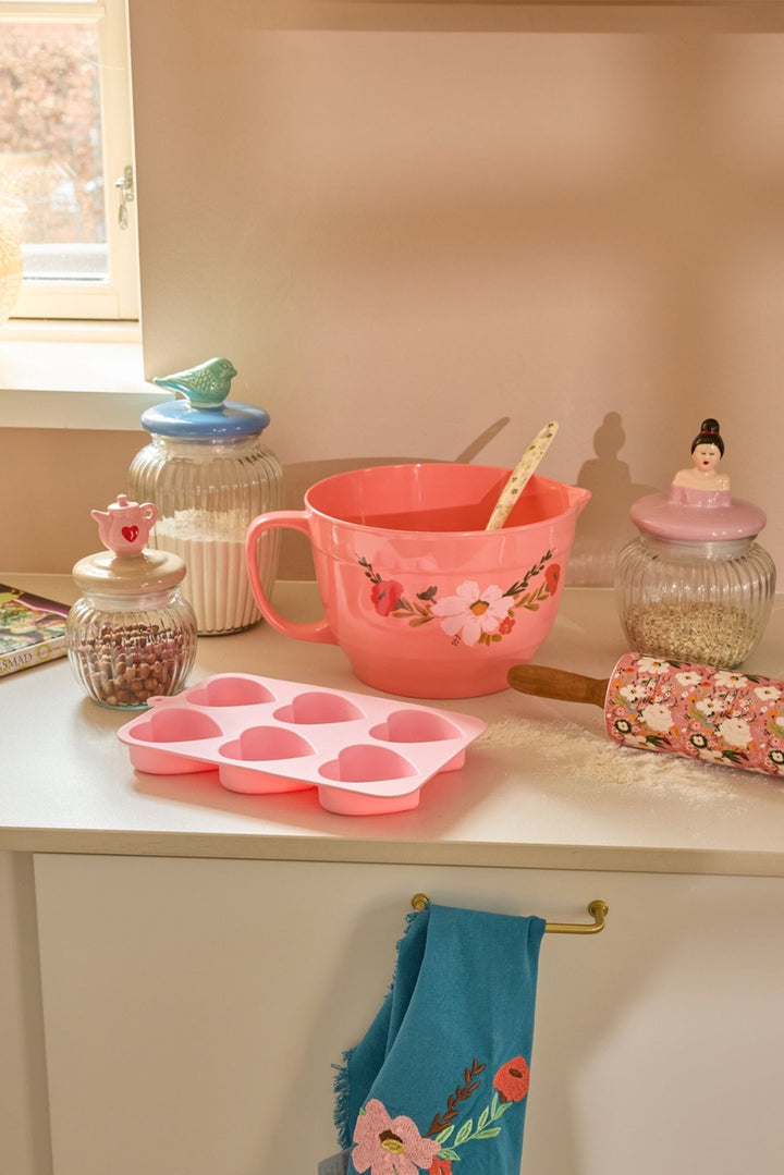 Keramik-Nudelholz mit Alison-Blumen-Print