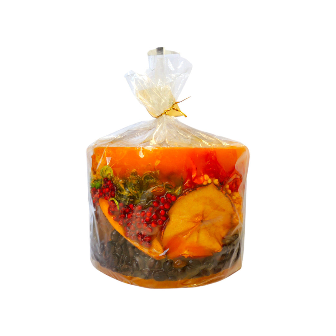 scented lantern candle with real fruits